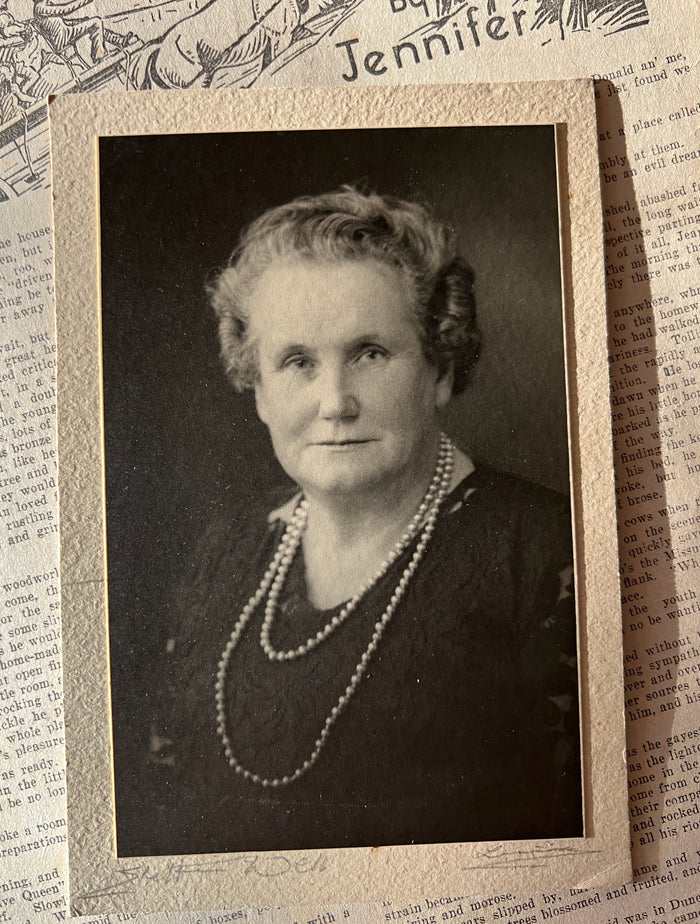 Jennifer Rendall, the original Aunt Jenny, on one of her Home Journal columns