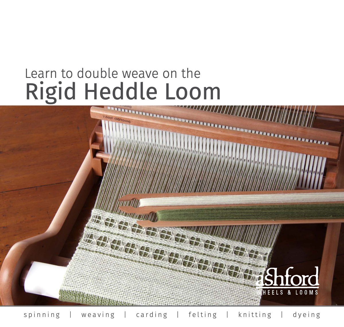 Ashford Learn to Double Weave on the Rigid Heddle Loom guide cover