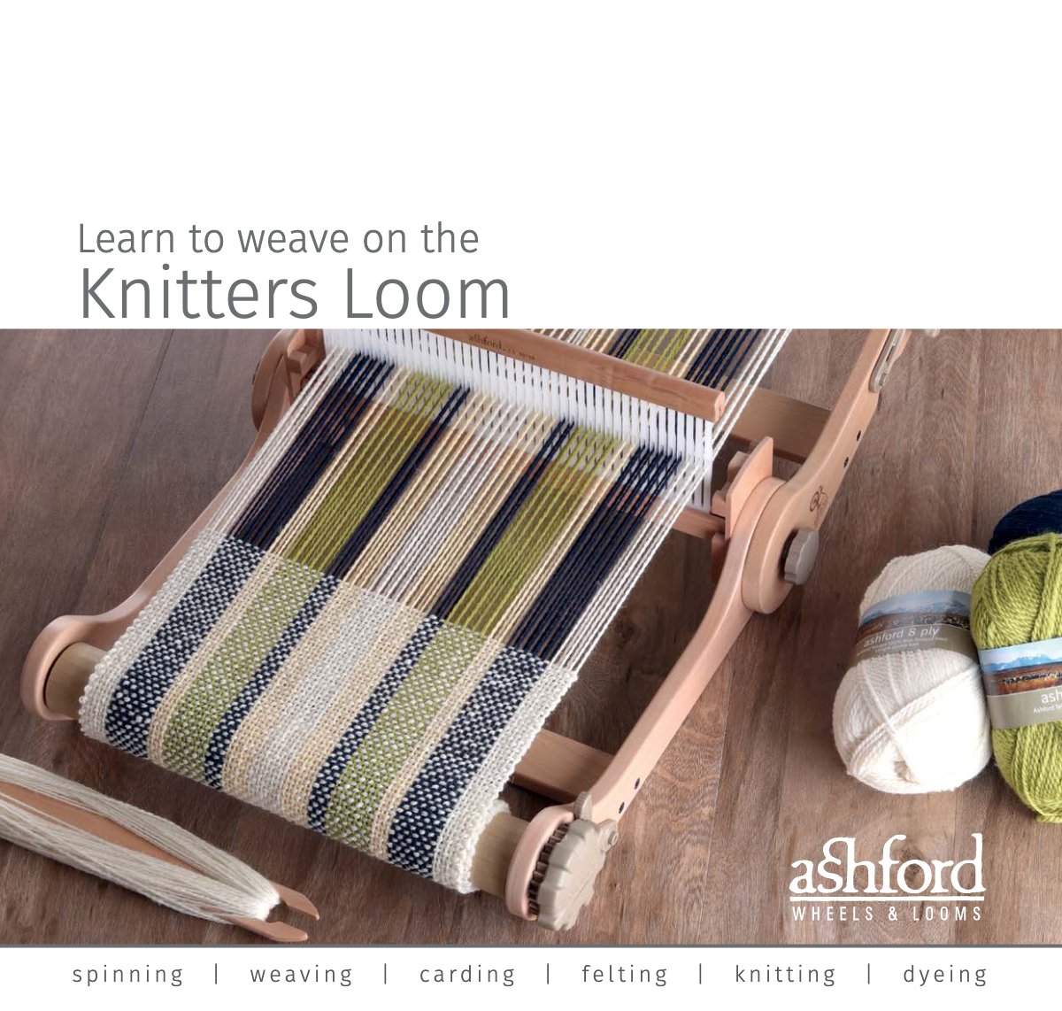 Ashford Learn to Weave on the Knitters Loom guide cover